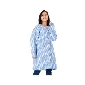 แจ็กเก็ตผ้าฝ้ายพิมพ์ลายควิลท์สำหรับผู้หญิงเสื้อหนาวพิมพ์ลายสัตว์มีสไตล์เสื้อหนาวทำด้วยมืออบอุ่น - Product Image 4