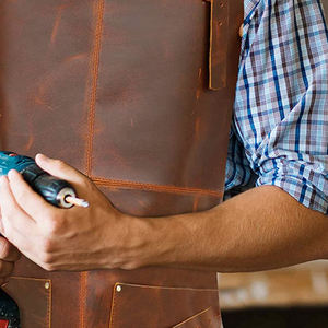 Tabliers en cuir de couleur unie et à motif solide/100% Tabliers en cuir à prix raisonnable de haute qualité à vendre - Product Image 4