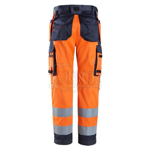 Top Selling Men's <b>Hi</b> <b>Vis</b> Safety <b>Pants</b> Customized Logo LED Flash Waterproof Multi Pockets Work Trousers Class 1 - Product Image 3