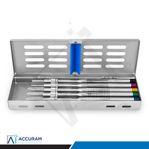 Kit d'ostéotomes internes pour l'élevation du sinus dentaire Accuram, 5 pièces, instruments manuels pour le lifting des implants, droits, concaves, en acier inoxydable - Product Image 1