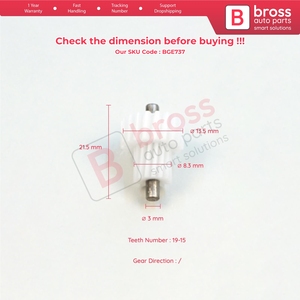 Engrenage de réparation de l'actionneur de rétroviseur latéral BGE737 à 19 dents pour Elantra MK6 AD MK7 CN7 2017-actuellement, Santa Fe DM NC 2012-2020 - Product Image 5