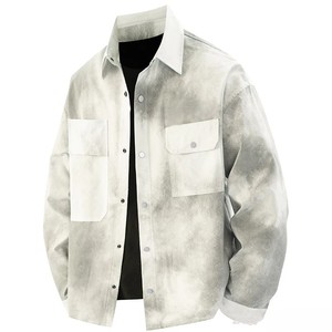 Prix de gros Chemise en jean à manches longues pour hommes Chemise en jean à logo personnalisé avec chemises à manches longues pour hommes - Product Image 3