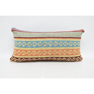Cozy Durable 12x24 Multicolored Wool Pillow Luxury Style Traditional Geometric Vintage Fluffy Square Patterns Woven <b>18x18</b> Size - Product Image 1