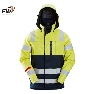 Chaqueta Softshell Reflectante de Alta Visibilidad para Hombre, Ropa de Trabajo de Invierno, Diseño Personalizable con Capucha, Venta Directa de Fábrica - Product Image 1