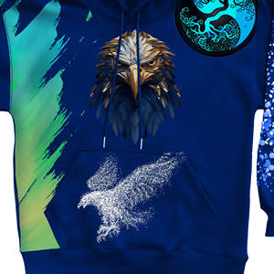 Hiver Hommes Vintage Heavyweight 100% Coton Hoodies Acid Washed Print Pullover Custom Embroidered Plain Dyed Men's Custom - Product Image 3