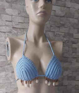 Bikini Sea Shells couleur naturelle dai, maillots de bain femme, maillot de bain bikini crochet - Product Image 2