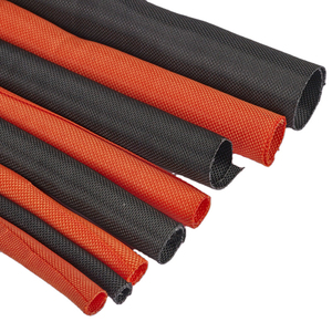 PET拡張可能な編組スリーブスプリットスリーブワイヤーラップケーブル管理プロテクター1/4 "1/8" - Product Image 1