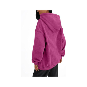 Alta calidad al por mayor de Otoño de gran tamaño con capucha personalizado sudaderas con capucha de talla grande para las mujeres - Product Image 6