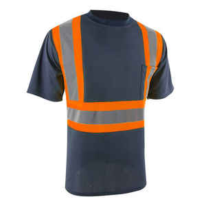 T-shirt de travail haute visibilité avec bande réfléchissante pour la construction, l'usine et l'industrie - Product Image 2