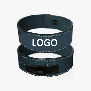 Ceinture de gymnastique en cuir de vachette réglable de haute qualité en gros pour l'entraînement de musculation haltérophilie ceinture de levage en Nylon autobloquante - Product Image 1