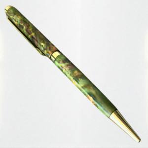 Amethyst Collection: Made in VietNam Stylo à Bille Artisanal avec Résine Vert-Rouge-Bleu Corps de Retraite Cadeau de Graduation Personnalisé - Product Image 6