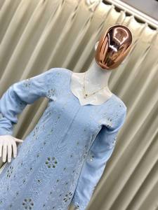 ชุด Kurta plazzo พิเศษสำหรับผู้หญิงสำหรับฤดูร้อนแบบดั้งเดิมพร้อมลายปักและฟอยด์ด้ายทำจากฟอยล์สไตล์ชนเผ่าสวมใส่สบายและทันสมัย - Product Image 3