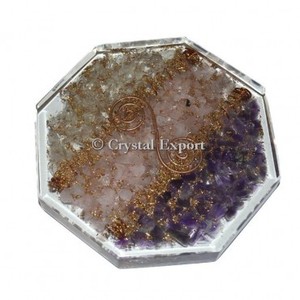 Meilleure vente cristaux pierre naturelle Orgonite Vastu caboteur Chakra guérison Reiki Orgone produits pour couvercle de tasse de cuisine - Product Image 5