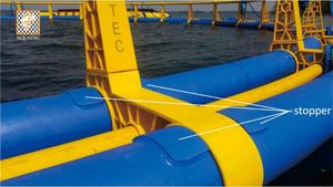 Cage flottante pour poissons de haute qualité AQT HDPE, type cage ronde pour pisciculture, diamètre de 10m à 50m et profondeur de 6 mètres - Product Image 3
