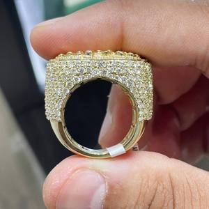 6.00 Carat Moissanite Diamond Hip Hop Ring Custom <b>Cat</b> Paw Iced Design Romantic Customizable for Men's 925 Sterling Silver - Product Image 4