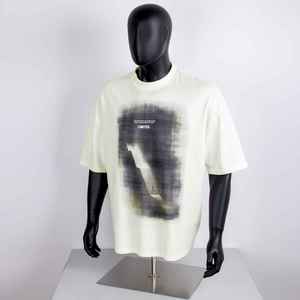 T-shirt de haute qualité à col rond, impression sérigraphique personnalisée, t-shirt en coton Pima premium 180 g/m² pour hommes - Product Image 1