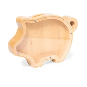 Tirelire en bois personnalisée Jasara, boîtes à monnaie personnalisées, gadgets - Product Image 2