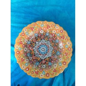 จานลูกไม้เซรามิก25ซม. ดีไซน์สวยสง่าสำหรับตกแต่งบ้าน - Product Image 1