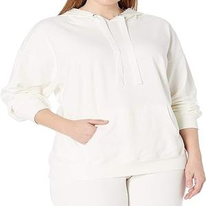 2023 femmes Logo personnalisé hauts de gymnastique coton pull à capuche sweat solide motif imprimé coupe ample conception d'hiver - Product Image 4