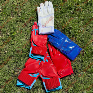 ถุงมือตีเบสบอลนุ่มสบายข้อมือยาววัสดุหนังระบายอากาศได้แบบเต็มนิ้ว - Product Image 2