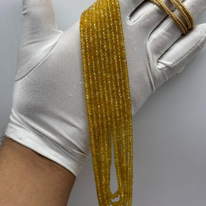 Pierres précieuses de saphir jaune naturel 100% de haute qualité sans chaleur et sans friandise perles de pierre de 2mm à 5mm - Product Image 3