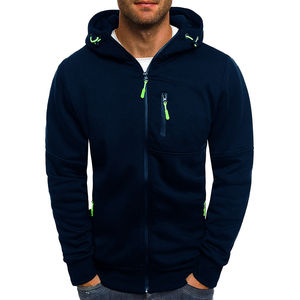 Top Selling Thick Fleece 100% Cotton Double Zipper <b>Hoodies</b> For <b>Men</b> <b>With</b> Drawstring Custom Design <b>Zip</b> Up <b>Hoodies</b> For <b>Men</b> - Product Image 3
