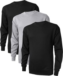 High Quality Crewneck <b>Fabric</b> Unisex Long Sleeve Plain Crew Neck Men Oversized Custom Men's Hoodies & Sweatshirt - Product Image 6