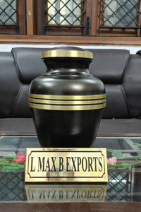 Urnas de cremación con diseño de bosque para adultos de metal de aluminio con bolsa de terciopelo gratis precio al por mayor - Product Image 6