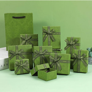 Caja de joyería de aguacate Caja de joyería vintage Collar Anillo Pendiente Paquete de regalo Almacenamiento Precio al por mayor - Product Image 2