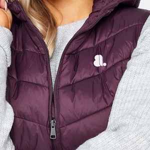 <b>Top</b> Quality Custom Logo Winter <b>Women</b> Sleeveless Puffer Gilet <b>Vest</b> Slim Fit Quilted High Neck Windproof Breathable - Product Image 6