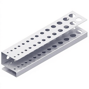 40mm X 188mm X 40mm White Steel Drill Bit Holder ELEMENT SYSTEM <b>Storage</b> <b>Rack</b> - Product Image 3