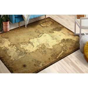 <b>Map</b> Printed Rug - Luxury, Classic, Saloon, Housewarming, Game of Thrones,With Pile Soft Rug - Product Image 5