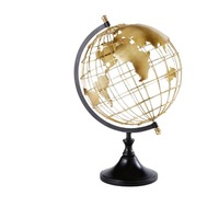 Nouveau design de haute qualité Globe du monde rotatif/Globe du monde décoratif en métal de fabrication indienne à bas prix