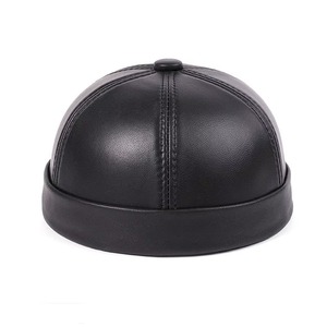 Gorras de Béisbol al por Mayor, Gorra sin Visera de Cuero Personalizada con Bordado - Product Image 2