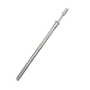 Poole alta calidad 20cm curvo Abdominal tubo de succión de acero inoxidable 8mm de diámetro Manual médico instrumento base quirúrgica - Product Image 6