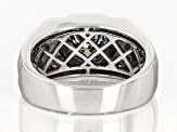 925 Sterling Silver <b>Moissanite</b> <b>Ring</b> for Men 2.86ctw Gray and Colorless Wedding Party Jewelry Band Gift for Husband - Product Image 3