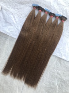 Cinta suave de color liso sin procesar, cabello humano liso Remy, cutícula virgen, 100% sin procesar, n. ° 6 - Product Image 6