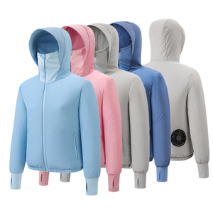 Wholesale <b>Summer</b> Fan Cooling <b>Jacket</b> for Outdoor Cooling Vest <b>Men</b> Women Fans <b>Jacket</b> Sunscreen Clothing - Product Image 6