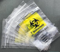 Sac PE à fermeture éclair kangourou Biohazard avec plastique PE de poche Doc étanche à l'humidité pour Kit de test ART dans l'industrie médicale Made Vietnam