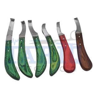 Cuchillo veterinario para pezuñas de acero inoxidable, cuidado de pezuñas equinas y instrumento herrador de TARIQ MFG CO CE ISO EU - Product Image 6