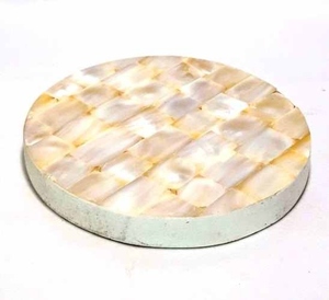 Sous-verres en nacre de qualité supérieure, écologiques, personnalisables, élégants et classiques, décoration de table pour la maison, l'hôtel, tapis, coussinets - Product Image 5