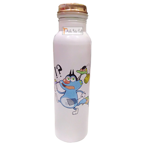 Bouteille en cuivre imprimée à thème unique étanche à l'utilisation de haute qualité pour le bureau de la maison Bouteille en cuivre artisanale écologique - Product Image 6