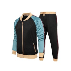 Striped Track Sweat Suits Hombres Sweat suit Sets Bulk Zip Up Chándal de alta calidad - Product Image 6