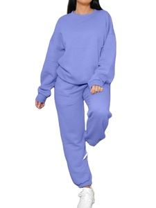 Conjunto Deportivo Informal para Mujer, Invierno, 100% Algodón, Felpa, Ligero, Ecológico, Transpirable, 2026 - Product Image 2