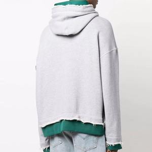 100% coton à capuche en détresse nouveauté confortable lavage à l'acide pour hommes usine directe OEM conception bas quantité minimale de commande - Product Image 3