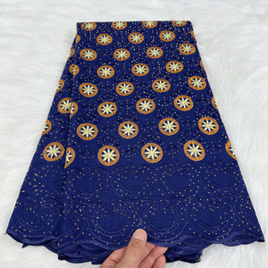 High Quality Accra African Swiss Voile Lace Fabric Embroidered Ankara Material Sewing Wedding Party Dresses by Hitjem Export - Product Image 3