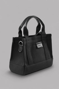 Sac fourre-tout mini en toile personnalisé avec logo et fermeture éclair |   Sac fourre-tout décontracté imperméable pour femmes, sac à main OEM ODM - Product Image 1