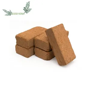 免费样品椰子泥炭块/可可泥炭块压榨机可以定制包装和来自Eco2go越南的高质量材料