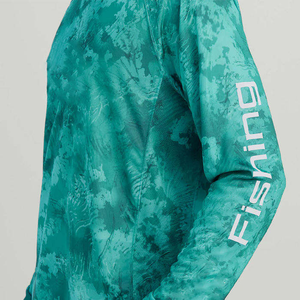 Chemise de pêche écologique avec logo personnalisé, panneaux en maille ventilés, tissu léger à séchage rapide, vente en gros, production OEM - Product Image 5