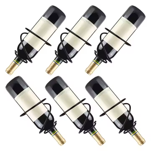 Porte-bouteille en métal écologique design fantaisie comptoir porte-bouteille de bar design simple métal par décor impex - Product Image 1